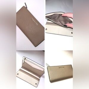 MICHAEL KORS-JET SET TRAVEL LARGE CARD CASE CARRYALL WALLET